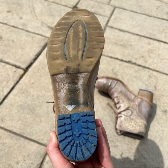 [8.5] Felmini Designer Real Leather Heeled Boot Made In Portugal Tan Brown - Picture 14 of 14